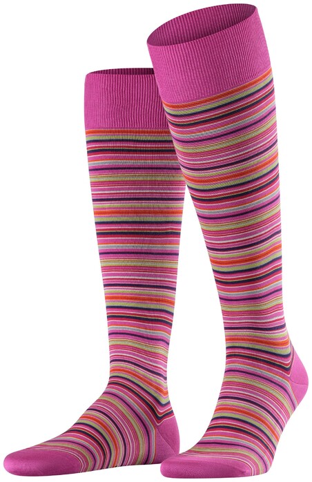 Falke Microblock Stripe Knee-Highs Pink