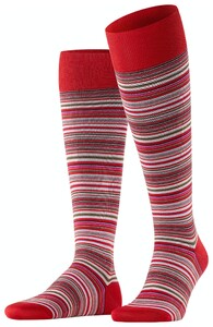 Falke Microblock Stripe Knee-Highs Red