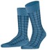 Falke Modern Tailor Check Socks Sky Blue