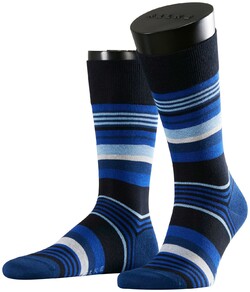 Falke Multistripe Socks Sokken Dark Navy
