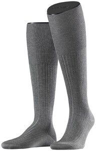 Falke No. 10 Egyptian Karnak Cotton Kniekous Knee-Highs Grey