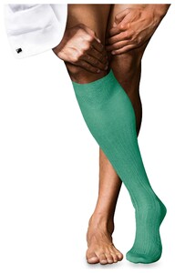 Falke No. 10 Egyptian Karnak Cotton Kniekous Kniekousen Ocean Green