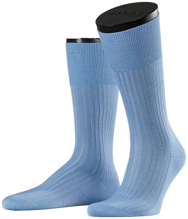 Falke No. 10 Socks Egyptian Karnak Cotton Sokken Blauw