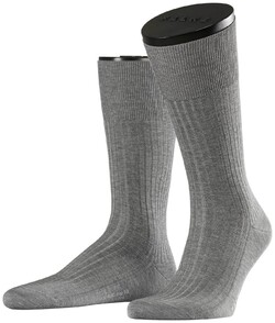 Falke No. 10 Socks Egyptian Karnak Cotton Sokken Grijs