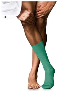 Falke No. 10 Socks Egyptian Karnak Cotton Sokken Ocean Green