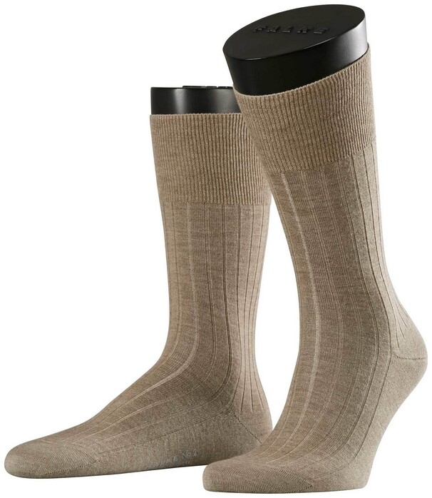 Falke No. 2 Socks Finest Cashmere Sokken Donker Zand Melange