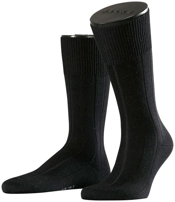 Falke No. 3 Socks Finest Camel and Silk Black