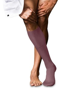 Falke No. 6 Finest Merino and Silk Kniekous Knee-Highs Roan Rouge