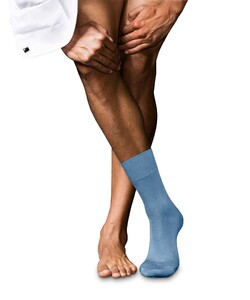 Falke No. 6 Socks Finest Merino and Silk Airy Blue