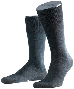Falke No. 6 Socks Finest Merino and Silk Anthracite Grey