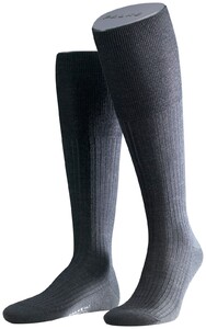 Falke No. 7 Finest Merino Kniekousen Knee-Highs Anthracite Grey