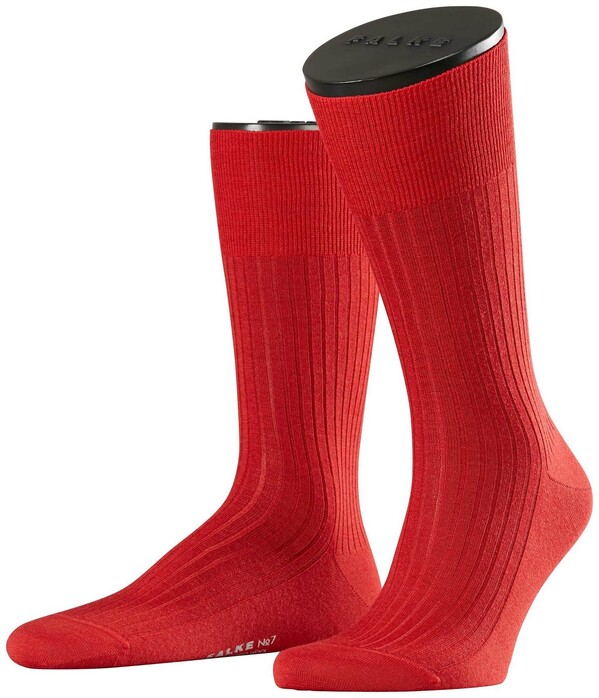 Falke No. 7 Socks Finest Merino Sokken Rood
