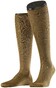 Falke No. 9 Egyptian Karnak Cotton Kniekous Knee-Highs Dark Khaki