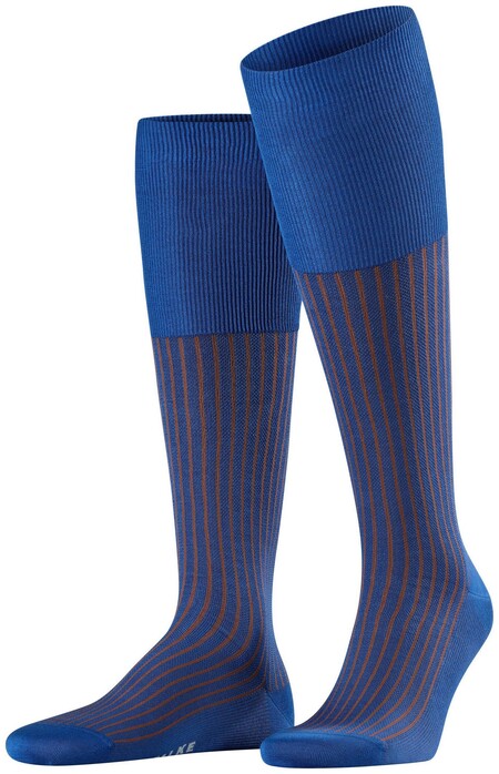 Falke Oxford Stripe Knee-Highs Sapphire