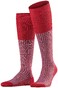 Falke Oxford Stripe Knee-Highs Scarlet Melange