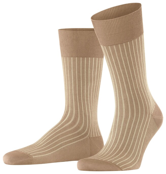 Falke Oxford Stripe Socks Camel