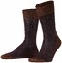 Falke Oxford Stripe Socks Chestnut Melange