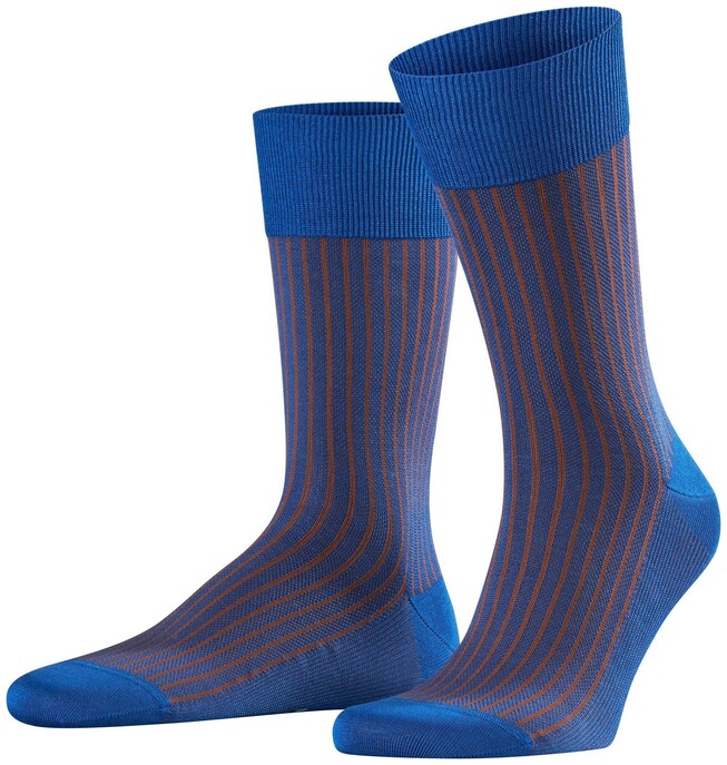 Falke Oxford Stripe Socks Sapphire