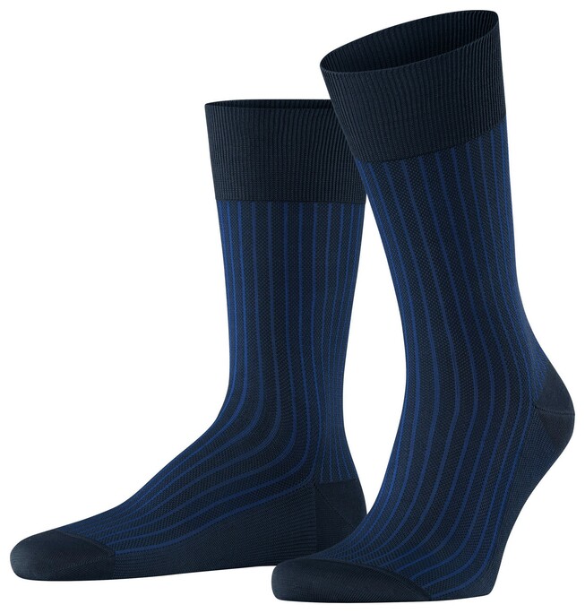 Falke Oxford Stripe Socks Space Blue