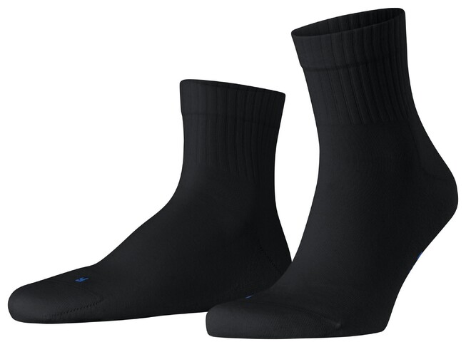 Falke Run Rib Short Socks Black