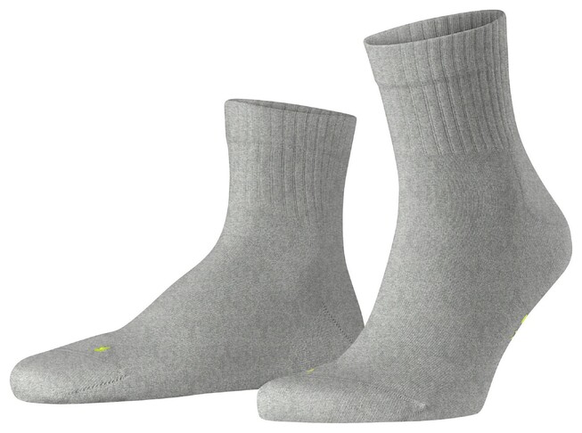 Falke Run Rib Short Socks Light Grey