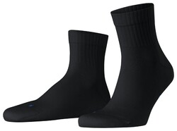 Falke Run Rib Short Socks Sokken Zwart