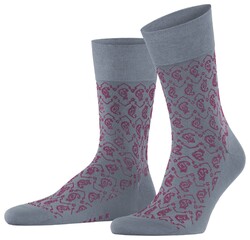 Falke Sensitive Indian Tie Pattern Socks Pearl Grey