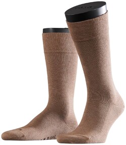 Falke Sensitive London Socks Sokken Donker Zand
