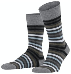 Falke Tinted Stripe Socks Granite Grey