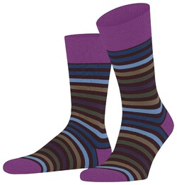 Falke Tinted Stripe Socks Rioja