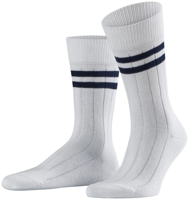 Falke Uni Socks Sokken Wit-Blauw