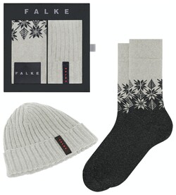 Falke Winter Box Gift Set Sokken Light Grey Melange