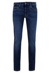 Fynch-Hatton Adventure Subtle Stretch Denim 5-Pocket Jeans Donker Blauw