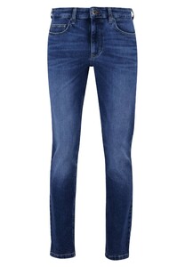Fynch-Hatton Adventure Subtle Stretch Denim 5-Pocket Jeans Midden Blauw