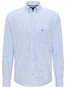 Fynch-Hatton All-Season Oxford Check Shirt Light Blue