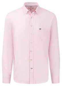 Fynch-Hatton All-Season Oxford Stripe Overhemd Roze