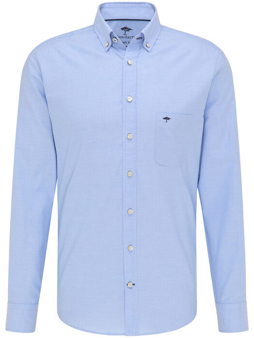 Fynch-Hatton All-Season Oxford Uni Shirt Light Blue