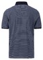 Fynch-Hatton Allover Duo Color Stripe Jersey Poloshirt Navy