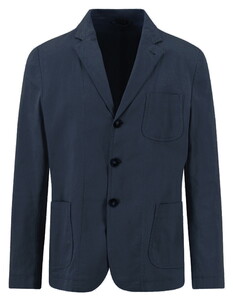Fynch-Hatton Allover Herringbone Blazer Dark Navy