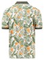 Fynch-Hatton Allover Leaves Pattern Polo Wit-Groen-Oranje