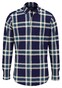 Fynch-Hatton Big Check Button Down Overhemd Navy