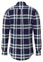 Fynch-Hatton Big Check Button Down Overhemd Navy