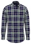 Fynch-Hatton Big Check Button Down Shirt Navy