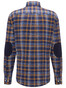 Fynch-Hatton Big Flannel Check Overhemd Mosterd