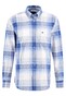 Fynch-Hatton Big Multi Check Button Down Overhemd Blauw-Lila