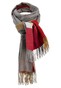 Fynch-Hatton Block Stripe Sjaal Camel-Red