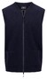 Fynch-Hatton Boiled Wool V-Neck Zip Cardigan Navy