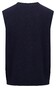 Fynch-Hatton Boiled Wool V-Neck Zip Vest Navy