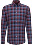 Fynch-Hatton Bold Check Button Down Flannel Shirt Amarena