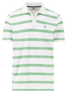 Fynch-Hatton Bold Stripe Premium Cotton Polo Turf Green